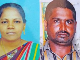 பள்ளத்தில் தள்ளி மனைவியை கொன்ற கணவன் கைது