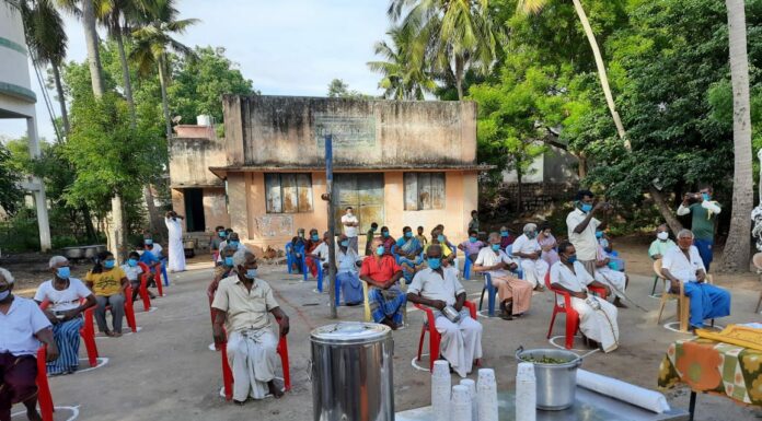 சிவகங்கை அருகே கொரோனாவை விரட்டிய கிராமம்