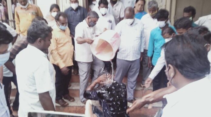 செங்கம் தாலுகா அலுவலகத்தில் ராணுவவீரர் தீக்குளிக்க முயற்சி