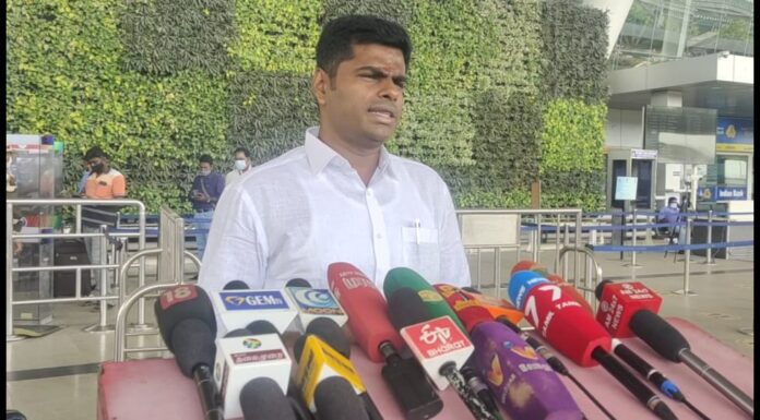 பொய் சொல்லி ஆட்சிக்கு வந்த திமுக – அண்ணாமலை சாடல்