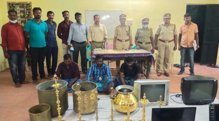 பட்டப்பகலில் வீட்டை உடைத்து பணம், நகை கொள்ளையடித்த 3 பேர் கைது
