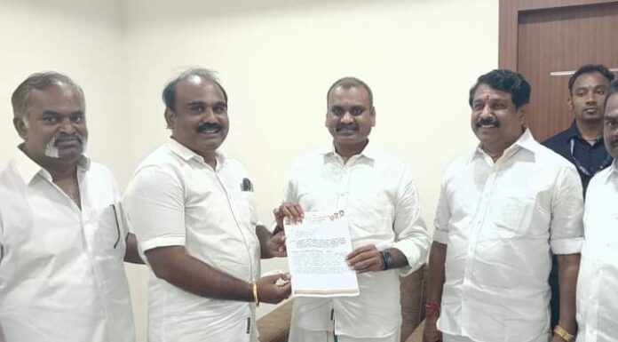மத்திய இணை அமைச்சரிடம் மனு