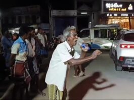 கனிமொழி நிகழ்ச்சியில் பாட்டிலை ‘மைக்’ ஆக்கி, ‘உற்சாக’ உ.பி. நடத்திய ‘ஆடல் – பாடல்’