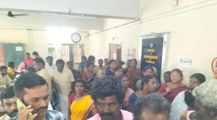 சாத்தான்குளம் அருகே கல்குவாரிக்கு தடை கோரி தாலுகா அலுவலகம் முற்றுகை
